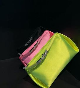 Designer-Handtaschen, Clutch-Taschen für Damen, HEIRESS, Satin-Einkaufstasche mit Strasssteinen, Schultergurt, Strass-Buchstaben, Abendtaschen, schlichte Damen-Geldbörse aus Segeltuch, modisch