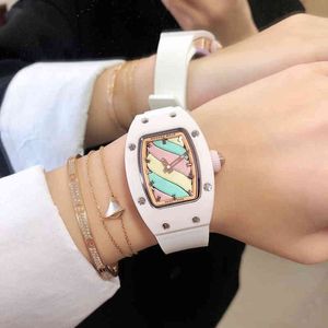 Luxury Mechanics Watches Richa Milles Wristwatch Marshmallow Series RM007-03 Hela automatisk mekanisk klocka Keramisk fodral R Womens Watch