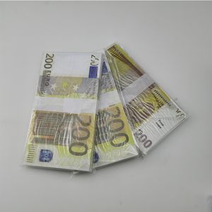 Partyversorgungen Filmgeld Banknote 10 20 50 100 200 500 Dollar Euros Realistische Spielzeug -Bar -Requisiten Kopie Währung Fauxbillets 100pcspa8696226tiuhur0w