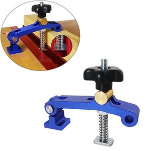 プロフェッショナルハンドツールセットT-Track Hold Down Clamps for 30 mm Track幅を高める木工クランプアルミニウム合金T-SlotsクイックF