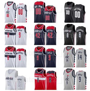 Maglia da basket serigrafata Isaac Bonga 17 Deni Avdija 9 Rui Hachimura 8 Ish Smith Robin Lopez Edition Uomo Donna Gioventù