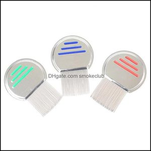 Suprimentos de limpeza para cães Pet Home jardim gato pulga pente de tel de dente de dente íntimo pentes de agulha de aço inoxidável para remover o entrega flutuante de queda de cabelo 2021 zp