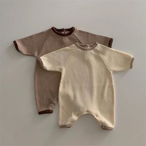 Neonate e ragazzi pagliaccetto arcobaleno maniche lunghe in cotone pullover per bambini tuta nata vestiti carini accessori per abiti da bambino 220426