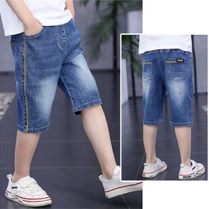 Ienens Kids Boys Jeans Jeans Shorts Классические брюки детская джинсовая ткань короткие брюки.