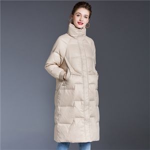 Kvinnors vinterjackor rockar Lång märkesdesign Fashion Women Down Parka Coat Högkvalitativ varm ytterkläder Kvinnor 201127