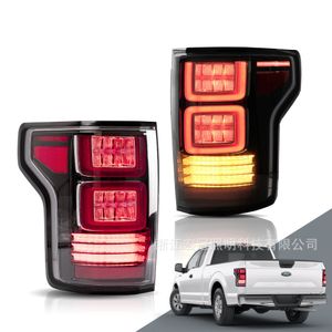 車LEDテールライトブレーキリバースフォグ駐車昼間のランニングライトリアランプアセンブリスモーク/フォードF150のクリア
