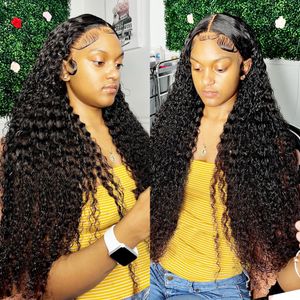 Deep Wave 3 4 Bundles 28 30 40 Inch Brazilian Remy Hair 100% Natural Water Waves Curly Human Hairs Extensions peruvian hair dyed