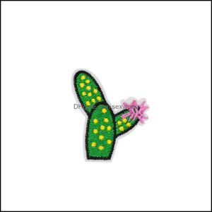 Sy Notions Tools Apparel 10 st Cactus Embroideredes for Clothing Iron on Transfer Applique Plant P￥sar Kl￤nning Diy Sew Embroidery Sticke