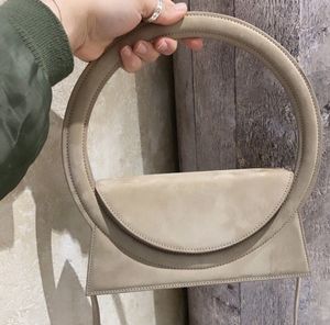 ファッションデザイナー Le sac Rond バッグハンドバッグショルダーバッグ高級ファッションリングハンドル革口紅化粧品