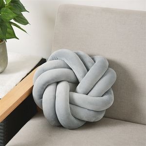 Brinquedos de almofada de bola com nó criativo para travesseiros de travesseiro para a cama Colo