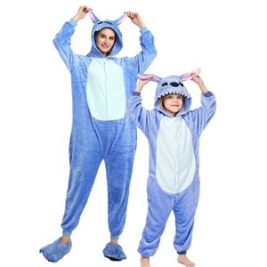 Stitch Pajamas Kids Unicorn Onesies For Children Animal Cartoon Blanket Baby Costume Winter Boys Girls Licorne Onesie 211130327w