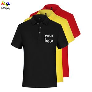 Erkek Gömlek ÖzelleştirmeDesign Shortsleeved Polo Gömlek Erkek ve Kadın Günlük Tops Takım Reklam Giysileri 220609