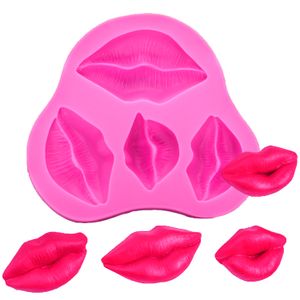 Dudak Kek Küfü Kiss Koleksiyonu Fondan Şeker Silikon Kalıp Şekercraft Kek Cupcake Topper Polimer Kil Sabun Balmumu Düğün Partisi Malzemeleri İyilikler 1222929