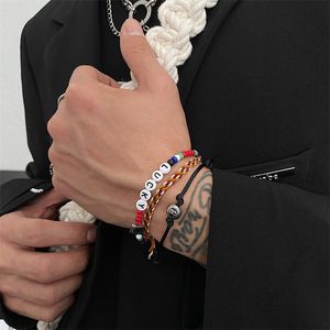 Bohemian Style Original Niche Color Bracelet Chain Hip-Hop Street Korean Version Fashion All-Match Personality Stacked Jewelry