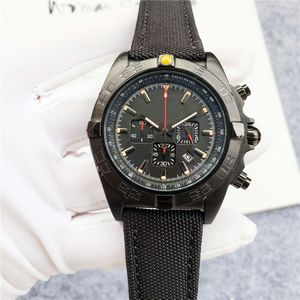 Marka Mężczyźni Zegarki Wrist Fashion Luksusowe Dobrej Jakości Wielofunkcyjny Płótno Zespół Kwarcowy Wodoodporny AAA Clock BR121