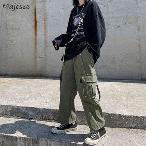 Cargo Hosen Männer Straps Design Koreanischen Stil Herbst Gothic Lose Beiläufige Mode Streetwear Unisex Taschen Jogger Hip Hop Kleidung G220507