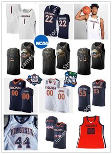 Xflsp 2022 College Custom UVA Virginia Stitched Basketball Jersey 41 D'Sean Perry 27 Jaylon Baker 84 Nathaniel Beal III 16 Jay Woolfolk 19