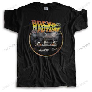 Retro Grunge tillbaka till den framtida T -shirt Men Pure Cotton Tee 80 -tal Sci Fi Adventure Film Tshirt Kort ärm Grafisk t -shirt Zar 220712