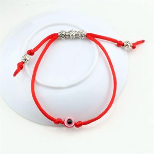 30st justerbar kabbalah röd sträng armband ond öga pärla skydd hälsa lycka lycka för män och kvinnor smycken gåva1836