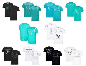 2021 Anpassad F1 Car Logo Round Neck Kortärmad t-shirt co-märkta Summer Racing Suit Formel 1 Fans Tooling Plus Size Racing Workkläder