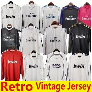 Vintage jersey long sleeve retro soccer jersey star ZIDANE RAUL R CARLOS FIGO REDONDO camisetas de futbol custom football shirts