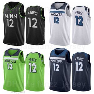 Printed Taurean Prince Basketball Jersey 12 Team Color Navy Blue White Black Green Purple Shirt Breathable For Sport Fans Pure Cotton Make Customized Man Kids Women