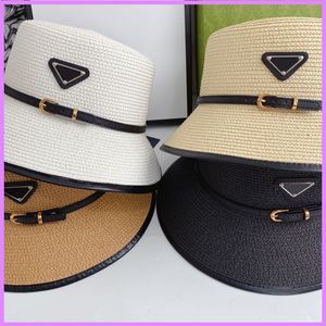 Hink halmhatt Designer Casquette Outdoor Sommar Kepsar Monterade triangel klassiska mode hattar