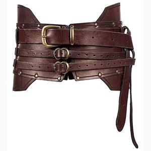 Belts Middle Ages Vintage Wide Belt Men Knight Armors Medieval Viking Pirate Costume For Adult Cosplay Women Props Decor AccessoriesBelts