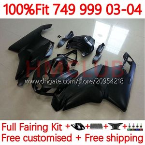 Ducati için Motosiklet Fairings 749-999 749S 999S 749 999 2003-2006 ABS Bodywork 165No.14 749 999 S R 2003 2004 2005 2006 749R 999R 03 04 05 06 OEM BOYYS KIT Düz Siyah