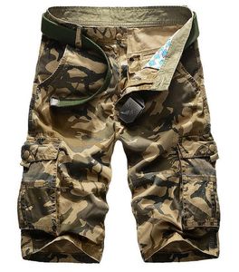 Abbigliamento da palestra Estate 2022 Sport all'aria aperta Esercito Militare Arrampicata Camping Trekking Uomo Pantaloncini in cotone Camouflage Cargo Multi-tasca LooseGym