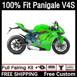 Ducati Panigale için OEM Fairings V4 V4 S R V4S V4R 18-21 Vücut Kiti 1dh.62 Sokak Savaşçısı V4-S V4-R V-4S 2018 2019 2020 2021 V-4R 18 19 20 21 Enjeksiyon Kalıp Gövdesi Parlak Yeşil
