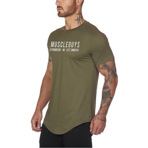 브랜드 패션 T 셔츠 남자 메쉬 압축 통기성 남성 짧은 슬리브 피트니스 mens tshirt gyms tee titge 보디 빌딩 탑 220621