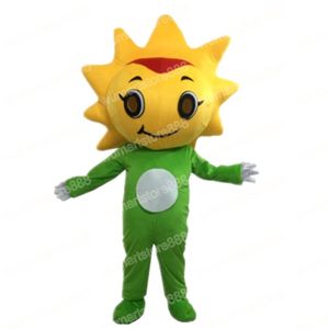 Halloween Orange Sunflower Mascot Costume Cartoon Theme Character Carnival Festival Fancy Dress Adults Size Xmas Outdoor Party Outfit