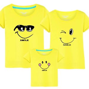 Summer Cotton Father Mother Son Daughter Clothes Short Sleeve Family Matching Birthday Shirt For Family Matching Couple Outfits 220531