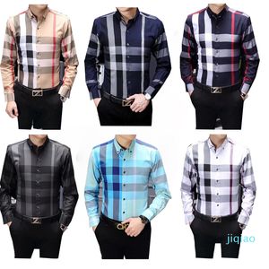 2022 new Luxurys Designers Camicia da uomo Abbigliamento da uomo Fashion Society Nero Uomo Tinta unita Business Casual Manica lunga da uomo M-3XL