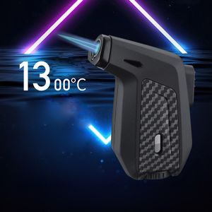 Metal Turbo Gas Lighters Windproof Torch Smoking Accessories Kitchen Cooking 1300C Jewelry Welding Cigarettes Lighters Gadgets For Men