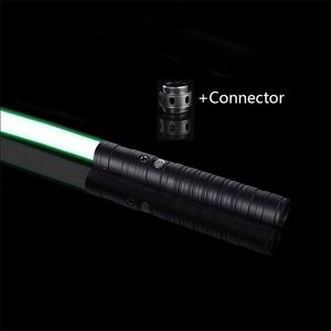 Lightsabher RGB 7 Colors Metal Handle Doubledged Alterar Som de Duelo Pesado Dois em um Sabre de Light Sabre Stage Props Toys 220808