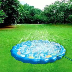 170cm Sprinkler Mat Şişirilebilir Manken Sprey Yastık Oyuncak Çocuklar Bebek Oynat Su Mat Beach Çim Havuzu Sprey