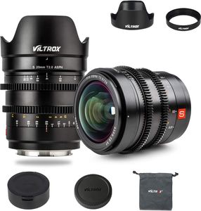 Viltrox 20 mm T2.0 L-Mount Prime Cinematic MF Weitwinkelobjektive für Panasonic/Leica L-Kameraobjektive