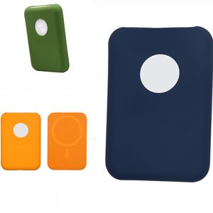 Magsafe Battery Pack Shell ultra-fino silicone carteira protetora caso para iPhone 11 12 Pro Max 13 capa de carregador sem fio