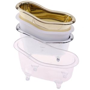 Storage Boxes & Bins Mini Box Bathtub Soap Jewelry Makeup Organizer Container Desktop Sundry Case Gold Silver Sundries BoxStorage