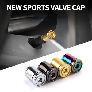 4Pcs Car American Valves Stems Valve Cap Tire Stem Caps Aluminum Guard Against Theft