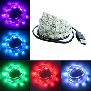 Streifen 2 3M DC 5V 60leds/m 2835 Typ LED Licht Bunte Streifen Lampe Für Wohnzimmer wand Dekoration Wasserdichte Beleuchtung USB PowedLED