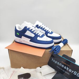 Designer Man Casual Shoes Virgil Abloh White Royal Green Red Monogram Brown Damier Azur Top Limit Edition Low Lace Up Sneakers With Box