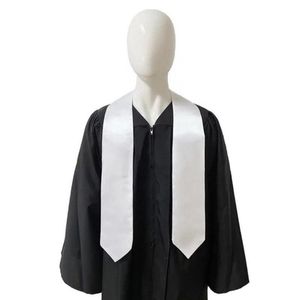 Sublimering Blank Graduation Tie Stoles Grad Party Present för studenter 60 70 inches Polyester Heat Transfer Graduation Shawl