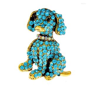 Spille Spille CINDY XIANG Strass Piccolo cane per le donne Moda Animale Pin Gioielli vintage 3 colori disponibili Alta qualità Buon regalo Kirk22