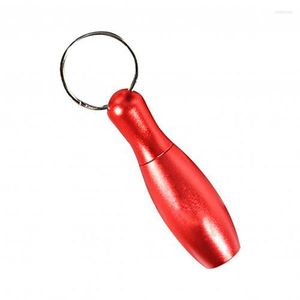 Schlüsselanhänger Aluminiumlegierung Bowling Minimesser Scharfe tragbare kleine Klinge Schlüsselanhänger Outdoor Camping mit einem Ring Zubehör Smal22
