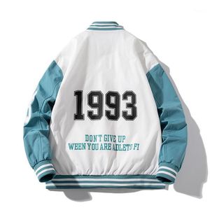 Erkek Ceketler 2022 Varış Bombacı Ceket Marka Giyim Erkekler Bekar Kesilmiş Eklenmiş Sonbahar Beyzbol Saf Taze Çizgi Ceket
