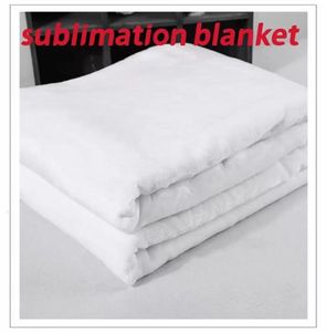 Stock! wholesale! new Sublimation blank blanket Heat transfer printing shawl wrap flannel sofa sleeping throw blankets 120*150cm free ship