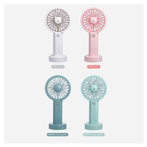 New Electric Fans Office Desktop Small Fan USB Charging Big Wind Silent Student Dormitory Hand-held Fan Wholesale